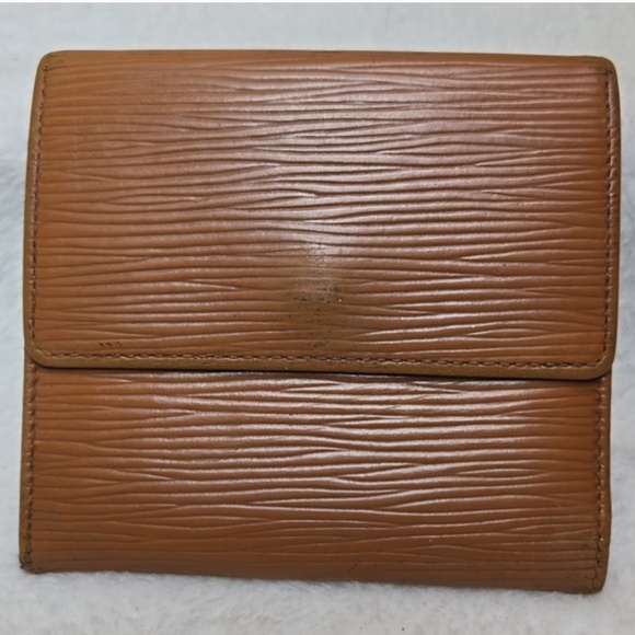 Louis Vuitton Epi Brown Leather Trifold Wallet